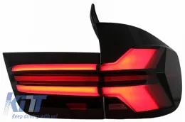 Taillights Set suitable for BMW X5 E70 07-13 LED Bar Upgrade to G05 LCI Look Smoke-image-6318166