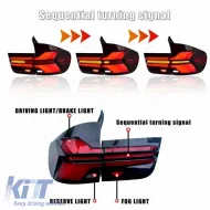 Taillights Set suitable for BMW X5 E70 07-13 LED Bar Upgrade to G05 LCI Look Smoke-image-6318169