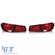 Taillights Set suitable for Mercedes-Benz GLC C253/X253 Pre-Face To Facelift Look Full Led Bar Red/Crystal Carner-image-6314648
