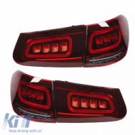 Taillights Set suitable for Mercedes-Benz GLC C253/X253 Pre-Face To Facelift Look Full Led Bar Red/Crystal Carner