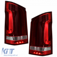 Taillights Set suitable for Mercedes-Benz Vito W447 14+ Full Led Bar & Led Signal Dynamic Red/Crystal Carner