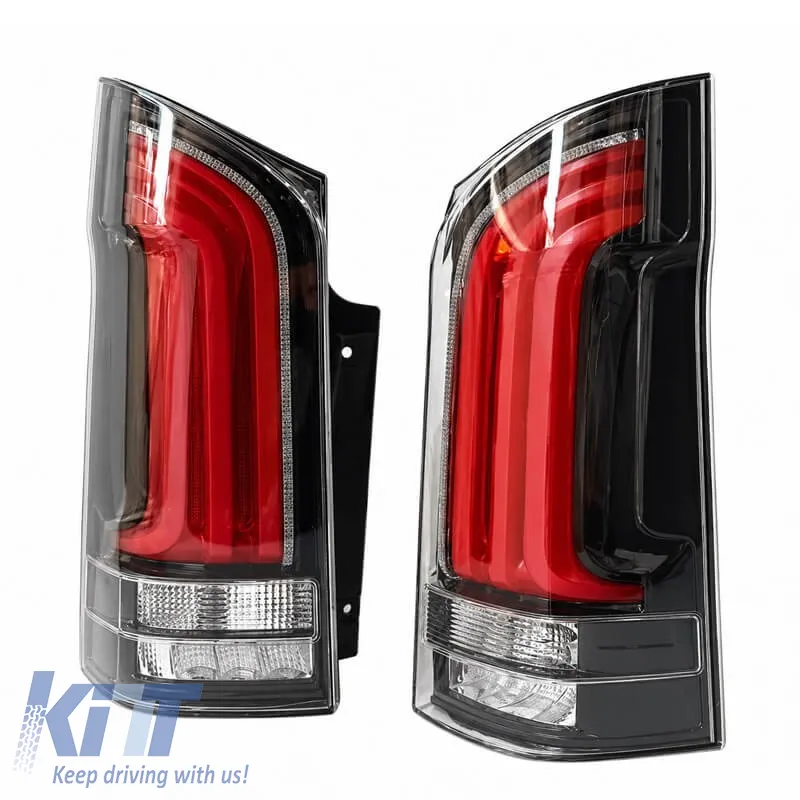 Taillights Set suitable for Mercedes-Benz Vito W447 14+ Look W448 Full Led Bar & Led Signal Dynamic Black/Crystal Carner