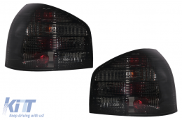 Taillights suitable for Audi A3 Hatchback 8L1 (1996-2000) Smoke - TLAUA38LS
