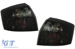 Taillights suitable for Audi A4 B6 Sedan (2001-2004) Smoke - TLAUA48EB