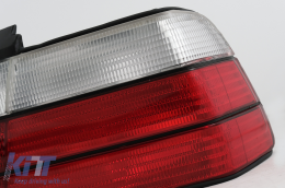 Taillights suitable for BMW 3 Series E36 Coupe Cabrio (12.1990-08.1999) Red White-image-6099552