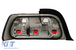 Taillights suitable for BMW 3 Series E36 Coupe Cabrio (12.1990-08.1999) Red White-image-6099554