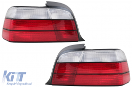 Taillights suitable for BMW 3 Series E36 Coupe Cabrio (1992 -1998) Red White - RB10E