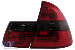 Taillights suitable for BMW 3 Series E46 Touring (1999-2005) Red Smoke-image-6092623