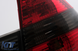 Taillights suitable for BMW 3 Series E46 Touring (1999-2005) Red Smoke-image-6092626