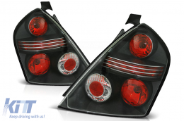Taillights suitable for Fiat Stilo 192 Hatchback (10.2001-2007) 3D Black - TLFISTB
