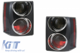 Taillights suitable for Land Range Rover Vogue III L322 (2002-2009) Halogen Bulb Supercharged Design Facelift Smoke Edition-image-6039134