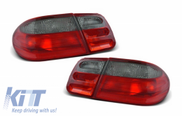 Taillights suitable for MERCEDES E class W210 Limousine (1995-03.2002) Red/Smoke - RMB10DRS