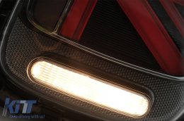 Taillights suitable for MINI ONE F55 F56 F57 3D 5D Convertible (2014-2018) JCW Design Red Smoke-image-6056137