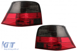 Taillights suitable for VW Golf 4 IV (1997-2004) Red Smoke - RV02DRS