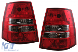 Taillights suitable for VW Golf 4 IV (1997-2004) Bora (1999-2006) Variant Red Clear - TLVWBOVRC