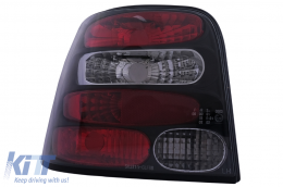 Taillights suitable for VW Golf IV 4 Hatchback (09.1997-09.2003) Black-image-6111561