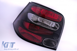 Taillights suitable for VW Golf IV 4 Hatchback (09.1997-09.2003) Black-image-6111562