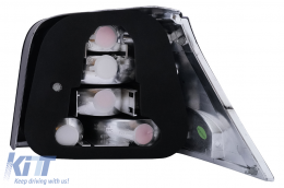 Taillights suitable for VW Golf IV 4 Hatchback (09.1997-09.2003) Black-image-6111563