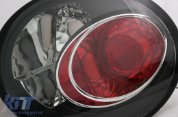 Taillights suitable for VW New Beetle HatchBack Cabrio (10.1998-05.2005) Black Housing Clear Lens-image-6088749