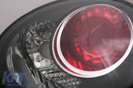 Taillights suitable for VW New Beetle HatchBack Cabrio (10.1998-05.2005) Black Housing Clear Lens-image-6088750