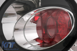 Taillights suitable for VW New Beetle HatchBack Cabrio (10.1998-05.2005) Black Housing Clear Lens-image-6088752