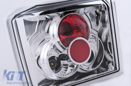Taillights suitable for VW T4 Transporter Caravelle Multivan (1990-03.2003) Chrome-image-6100020