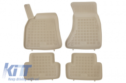 Tapetes de Piso Caucho Para AUDI A4 B8 III 08-15 A5 Sportback 09-16 Sin olor--image-6026995