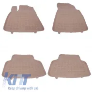 image-14-Tapis Caoutchouc Beige pour AUDI Q7 4M 2015-Q8 2018- Sans odeur Dédié