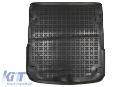 image-27-Tapis coffre caoutchouc Noir pour Audi A6 Combi C8 4K 2018+ Bord 3 cm sans odeur