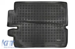 image-27-Tapis coffre Caoutchouc Noir pour Land Rover Découverte V L462 2017+ Bord 3 cm sans odeur