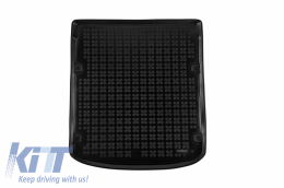 image-65-Tapis Coffre Caoutchouc pour Audi A6 V C8 Sedan 18- Noir Bord Surélevé SansOdeur