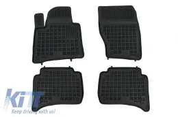 image-70-Tapis de sol Caoutchouc Noir pour PORSCHE Cayenne 2011-2016 VW Touareg 2010-2018