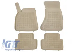 image-75-Tapis Sol Caoutchouc Beige pour AUDI A4 B8 08-15 A5 Sportback 09-16 sans odeur-