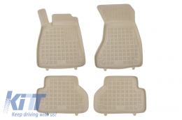 image-50-Tapis Sol Caoutchouc Beige pour AUDI A4 B9 AUDI A5 Sportback II 16- Sans odeur-