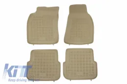 image-57-Tapis Sol Caoutchouc Beige pour AUDI A6 C6 4F Sedan Avant Allroad Quattro 04-08