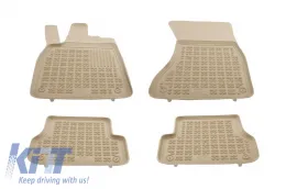 image-26-Tapis Sol Caoutchouc Beige pour AUDI A6 C7 4G 11-18 A7 4G Sportback Sans odeur