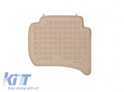 Tapis sol Caoutchouc Beige pour PORSCHE Cayenne 11-16 VW Touareg 10-18 SansOdeur--image-6018039
