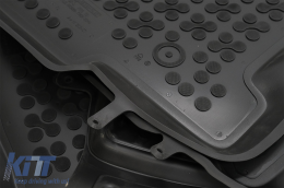 Tapis sol Caoutchouc Noir pour Lexus NX 2014+ sans odeur Bord de 3 cm-image-6084055