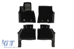 Tappetini in gomma e moquette 2 in 1 adatti per BMW X7 G07 dopo il 2018 della serie Frogum 5D Race Rock, set da 4 pezzi, colore nero-image-6232743