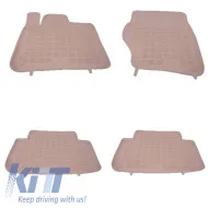 image-7-Tappetino Gomma Beige per AUDI Q7 4L 2005-2015 Bordo aumentato Inodore