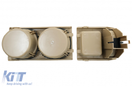 Taza de soporte y Caja de monedas adecuado para BMW Serie 3 E46 1998-2005 Beige-image-6075050