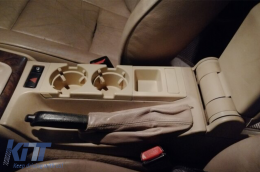 Taza de soporte y Caja de monedas adecuado para BMW Serie 3 E46 1998-2005 Beige-image-6075054