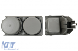 Taza soporte y Caja de monedas adecuado para BMW Serie 3 E46 1998-2005 Gris-image-6075065