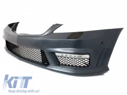 Teljes első lökhárító szett középső ráccsal Mercedes Benz W221 S-osztály (2005-2012) S63 S65 AMG Look-image-6053797