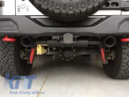 Teljes kipufogórendszer, hátsó tengelytől, Jeep Wrangler / Rubicon JK (2007-2017), dupla kipufogóvég-image-6023392
