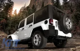 Teljes kipufogórendszer, hátsó tengelytől, Jeep Wrangler / Rubicon JK (2007-2017), dupla kipufogóvég-image-6023393