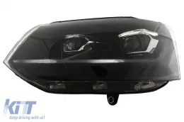 Teljes LED DRL fényszórók VW Transporter Caravelle Multivan T5 facelift (2010-2015) modellekhez, dinamikus irányjelzővel-image-6114497