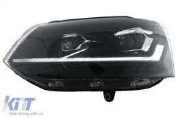 Teljes LED DRL fényszórók VW Transporter Caravelle Multivan T5 facelift (2010-2015) modellekhez, dinamikus irányjelzővel-image-6114498