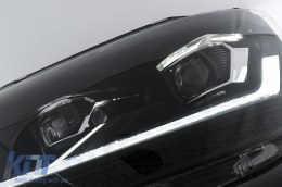 Teljes LED DRL fényszórók VW Transporter Caravelle Multivan T5 facelift (2010-2015) modellekhez, dinamikus irányjelzővel-image-6114499