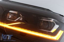 Teljes LED DRL fényszórók VW Transporter Caravelle Multivan T5 facelift (2010-2015) modellekhez, dinamikus irányjelzővel-image-6114502